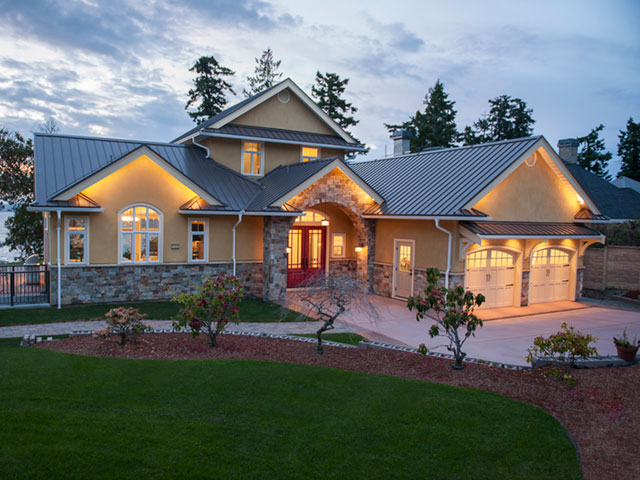 Custom home exterior